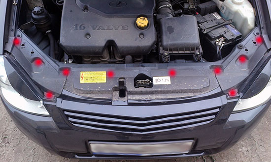 Самостоятельная установка противотуманного освещения на Lada Priora Самостоятельная установка противотуманного освещения на Lada Priora