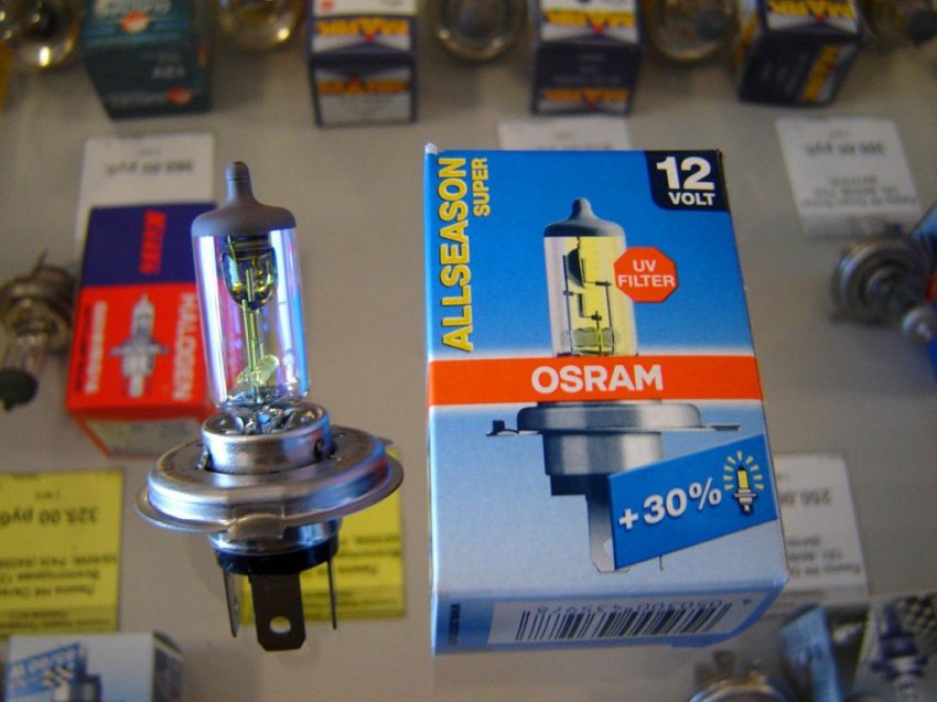 Техническая характеристика автоламп Osram (Осрам), подбор по автомобилю